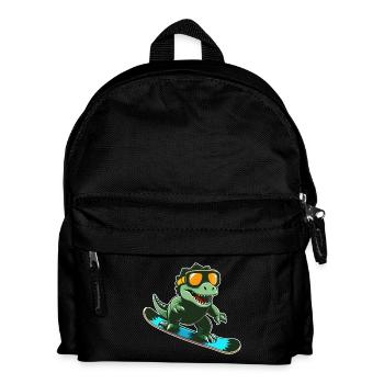 T-Rex Snowboarding - Kinder Rucksack - Schwarz - Vorne