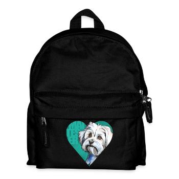 Malteser Portrait - Kinder Rucksack - Schwarz - Vorne
