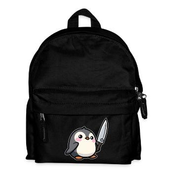 Funny Penguin - Kids' Backpack - black - Front