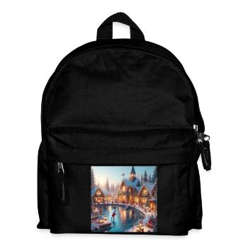 Village Scandinave Noël - Sac à dos Enfant - noir - Devant