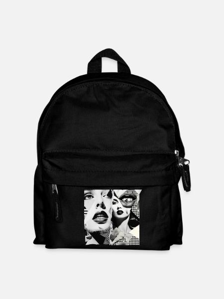 Bildfragmente Design - Kinder Rucksack - Schwarz