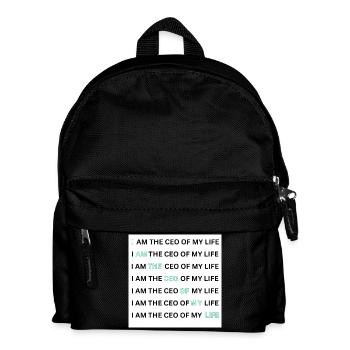 I AM THE CEO OF MY LIFE - Kinder Rucksack - Schwarz - Vorne