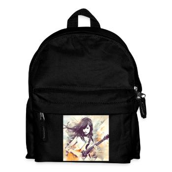 Fille Qui Aime La Musique 2 - Sac à dos Enfant - noir - Devant