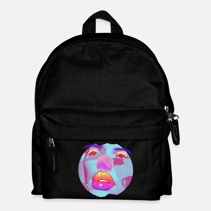 Collage lumineux Pop Art - Sac à dos Enfant - noir