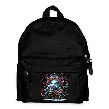 Méduse Chapeau Méduse Animaux Tendance 2024 Coloré - Sac à dos Enfant - noir - Devant