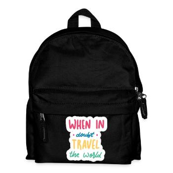 En cas de doute, parcourez le monde - Sac à dos Enfant - noir - Devant