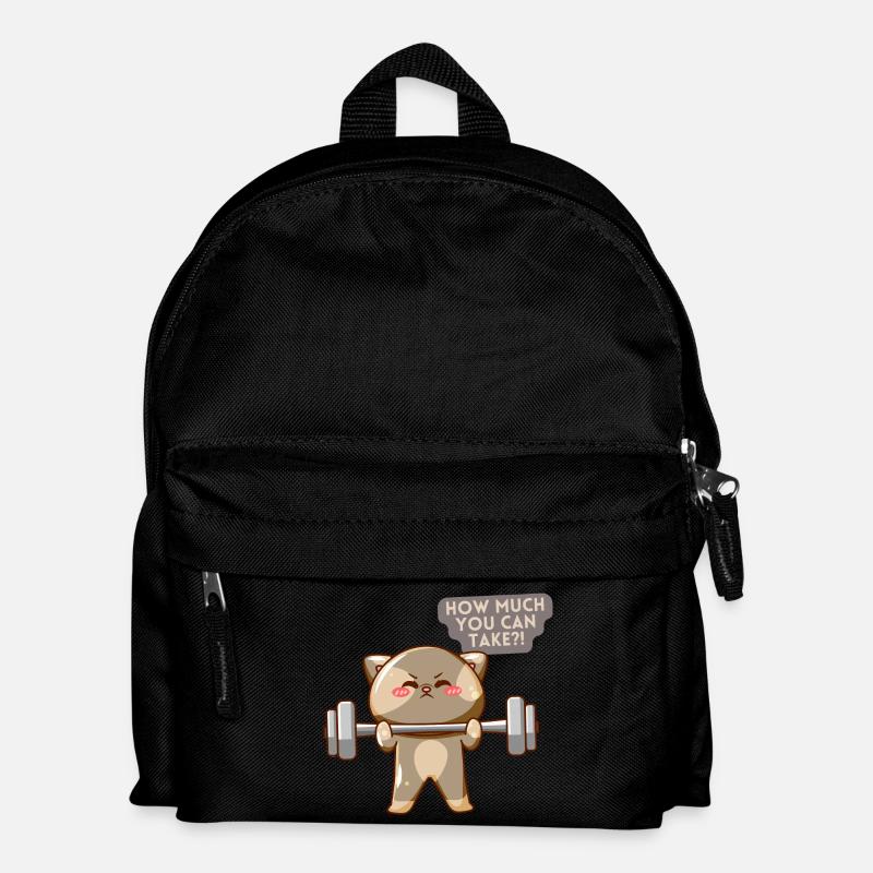 Motivation de l’entraînement Cat Brave - Sac à dos Enfant - noir