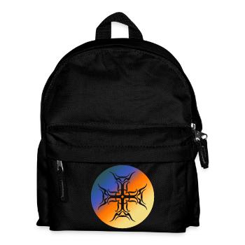 Roundel Tribal Cross T-shirt dégradé coloré - Sac à dos Enfant - noir - Devant