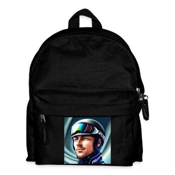 Ski Jumper Portrait - Kids' Backpack - black - Front