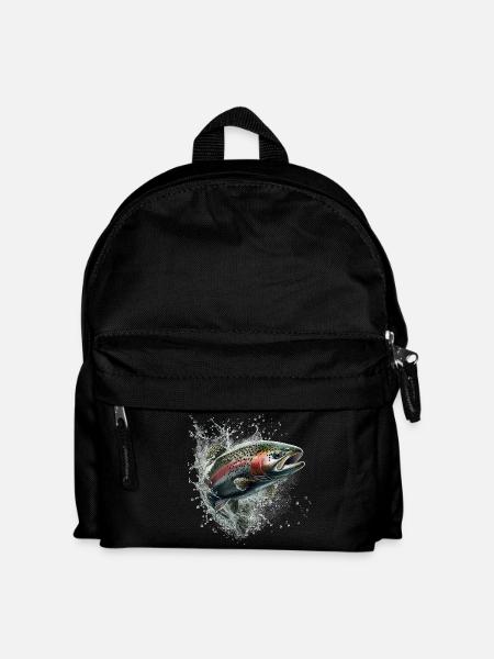 Forelle - Kinder Rucksack - Schwarz