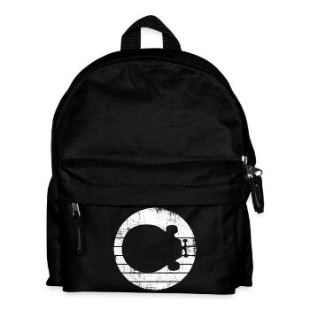 Skateboard Zeichnung - Kinder Rucksack - Schwarz - Vorne
