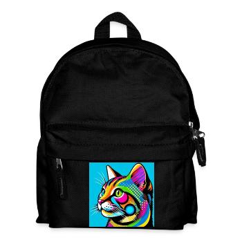 Cat Pop Art - Kids' Backpack - black - Front
