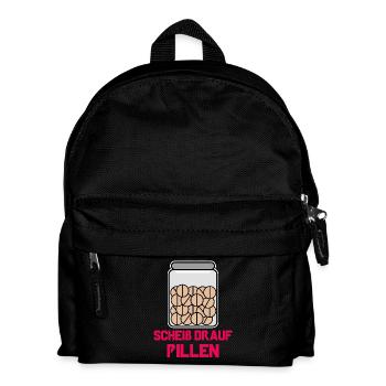 Ist Mir Wurscht Egal Statement Haltung - Kinder Rucksack - Schwarz - Vorne
