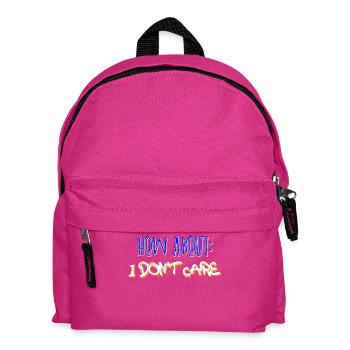 Gleichgültig Statement Ist Mir Wurscht Egal - Kinder Rucksack - Fuchsia - Vorne