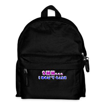 Chill statement doesn't matter I don't care - Kids' Backpack - black - Front