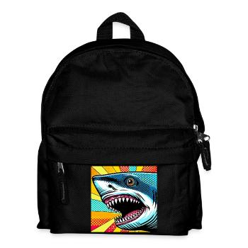 Shark Pop Art - Kids' Backpack - black - Front