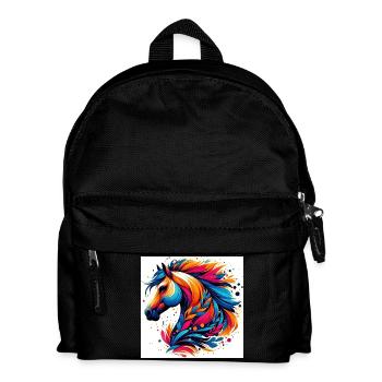 Horse - Kids' Backpack - black - Front