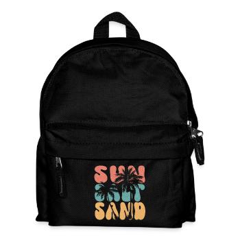 Sommer - Sonne, Salz und Sand - Kinder Rucksack - Schwarz - Vorne
