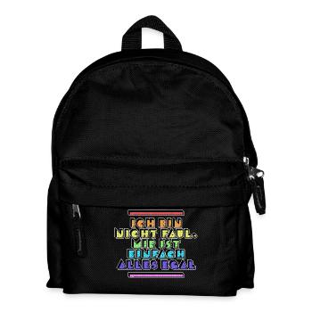 Je ne me soucie pas de la déclaration attitude chill - Sac à dos Enfant - noir - Devant