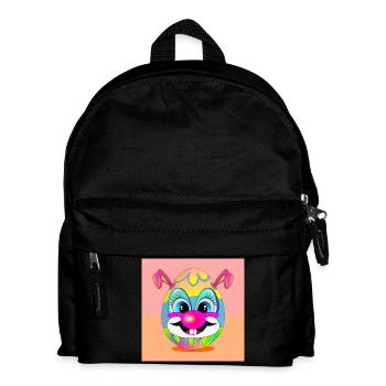 OSTEREIER CLOWN OSTERHASE - Kinder Rucksack - Schwarz - Vorne