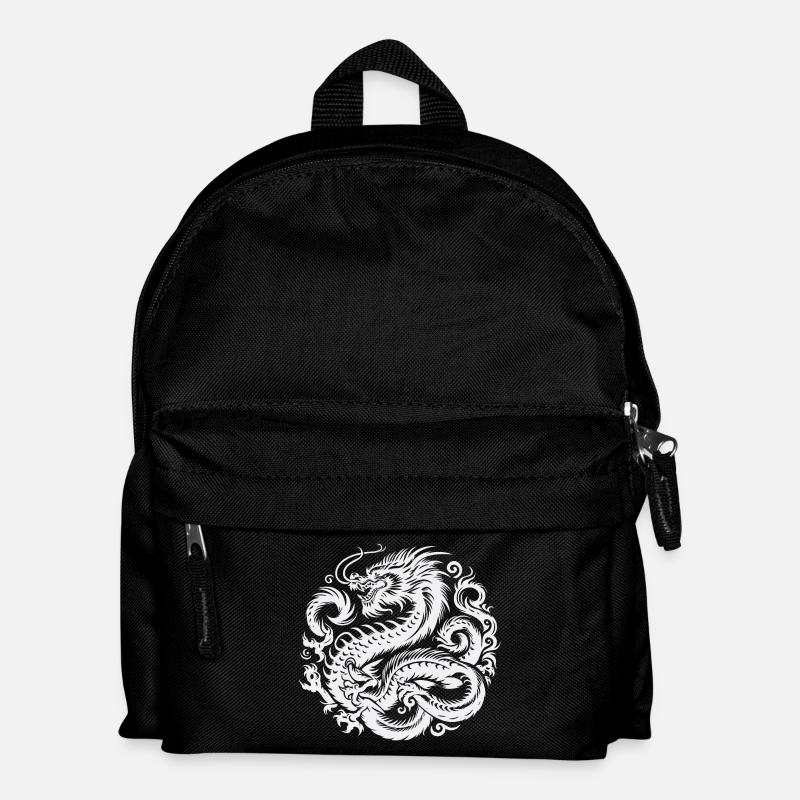 Chinesisches Drachen-Tattoo - Kinder Rucksack - Schwarz