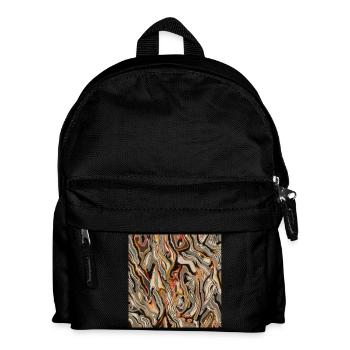 Holz ähnlich - Kinder Rucksack - Schwarz - Vorne