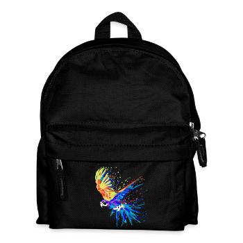 Animal, Bird, Zoo, Parrot, Animal Lover, Pet - Kids' Backpack - black - Front