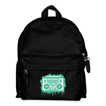 Cyan Boom Box - Sac à dos Enfant - noir - Devant