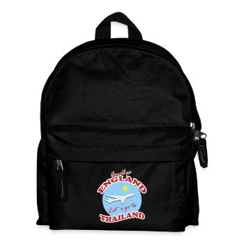 Thailand Travel Farewell Airplane Design - Kids' Backpack - black - Front