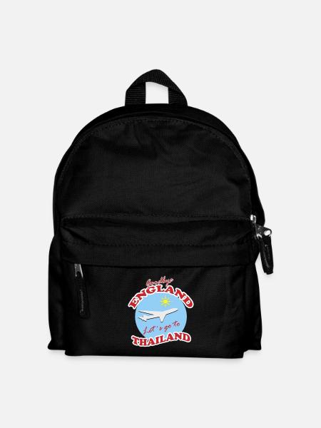 Thailand Travel Farewell Airplane Design - Kids' Backpack - black
