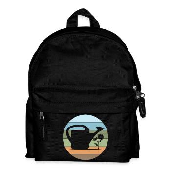 Watering Can Gardener Garden Love Flowers Plants - Kids' Backpack - black - Front