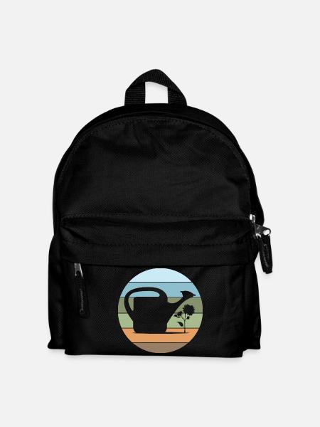 Watering Can Gardener Garden Love Flowers Plants - Kids' Backpack - black