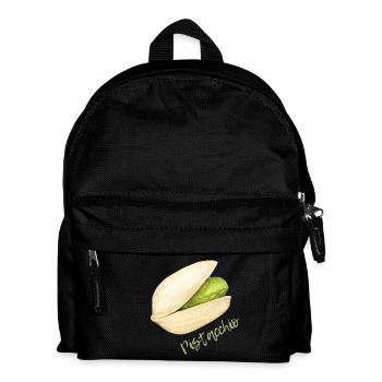 Pistache avec coquille et noyau - Sac à dos Enfant - noir - Devant