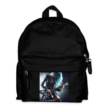 Metaller an der Gitarre - Kinder Rucksack - Schwarz - Vorne