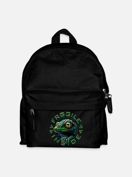 Frogile Inside - Kinder Rucksack - Schwarz