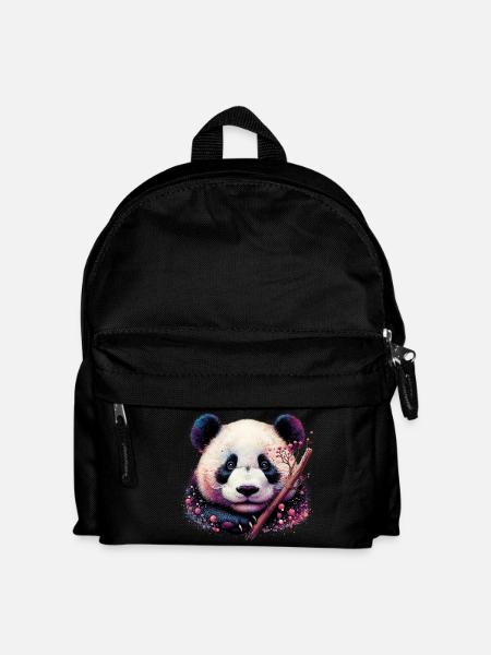 Panda - Kinder Rucksack - Schwarz