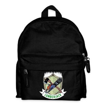 Hache de travail du bois disant scie Forester bûcheron - Sac à dos Enfant - noir - Devant