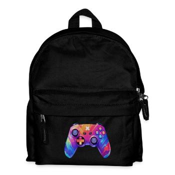 Pixel-Art-Videospiel-Controller - Kinder Rucksack - Schwarz - Vorne