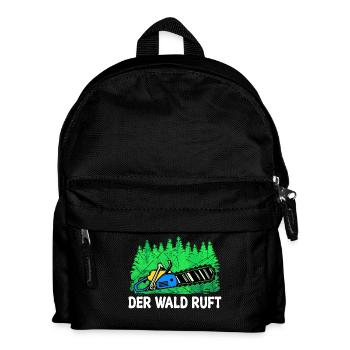 Lumberjack Chainsaw Tree Statement Lumberjack - Kids' Backpack - black - Front