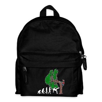 Tree Evolution Woodwork Lumberjack Tree Cutter - Kids' Backpack - black - Front