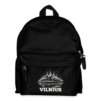 Vilnius Hauptstadt Litauen Baltikum Geschenk - Kinder Rucksack - Schwarz - Vorne