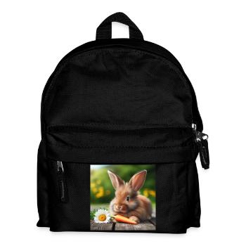 Adorable lapin - Sac à dos Enfant - noir - Devant