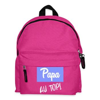 PAPA. VATERTAG. FROHER VATERTAG. ALLES GUTE ZUM GEBURTSTAG. - Kinder Rucksack - Fuchsia - Vorne