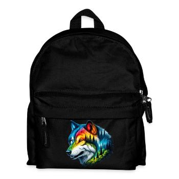 Wolf - Kids' Backpack - black - Front