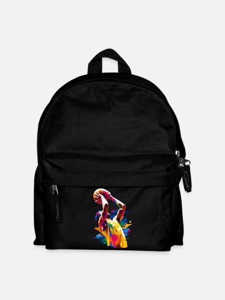 Man who plays basketball - Kids' Backpack - black