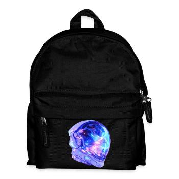 Astronauten-Helm - Kinder Rucksack - Schwarz - Vorne