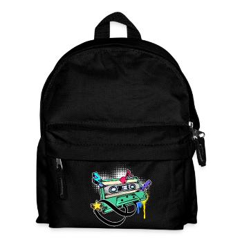 Funky Graffiti Street Art Zeichnen Illustration - Kinder Rucksack - Schwarz - Vorne