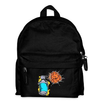 Pulvérisateur Art, Street Art, Wildstyle Graffiti - Sac à dos Enfant - noir - Devant