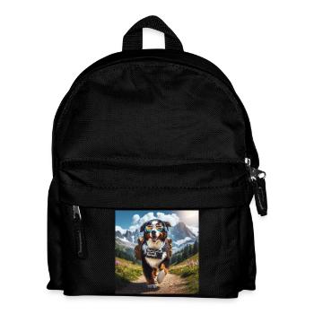 Berner Sennenhund - Kinder Rucksack - Schwarz - Vorne