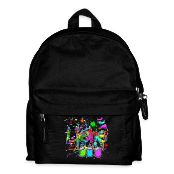 Spraydose Strassenkunst Wildstyle Graffite Sprayer - Kinder Rucksack - Schwarz - Vorne